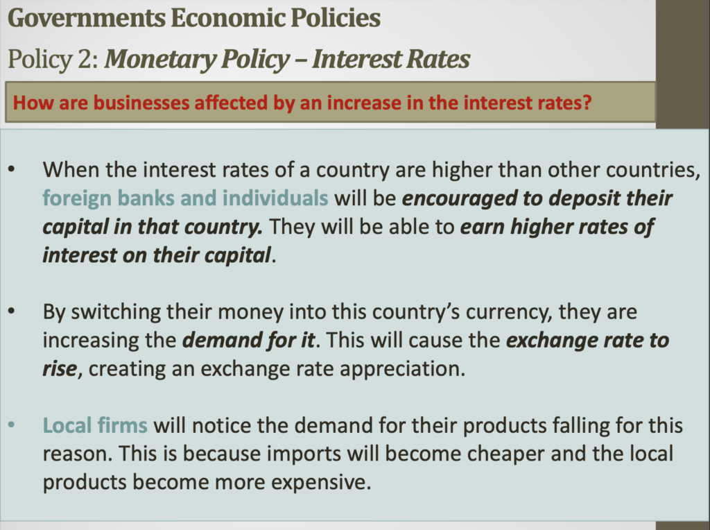 Government Objectives Presentation Notes